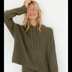 Jenni Kayne Alpaca Fisherman Hoodie Small
